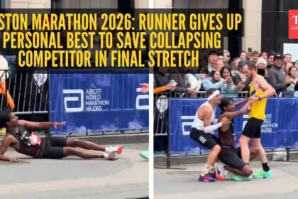 Boston Marathon 2026: Runner gives up personal best to save collapsing competitor in final stretch