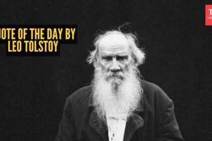 Quote of the day by Leo Tolstoy: ‘When you love someone, you love the person as they are, and not as you’d like them to be’