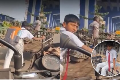 Young Boy Helps Father: Young boy in school uniform helps father pull his cart in scorching heat: 4 things privileged kids should learn from him