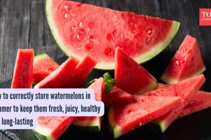 How to correctly store watermelons in summer to keep them fresh, juicy, and long-lasting