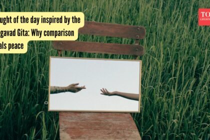 Thought of the day inspired by the Bhagavad Gita: Why comparison steals peace