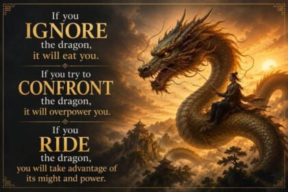 Chinese proverb of the day: “If you ignore the dragon, it will eat you. If you try to…” |