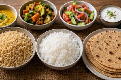 Brown rice vs white rice vs chapati: Which is the healthiest for daily meals and weight loss?