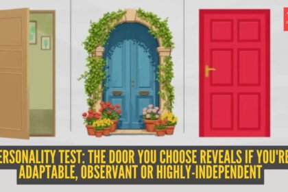 Open door, blue door with flowers and a pot, or plain red door? The door you choose reveals if you’re adaptable, observant or highly-independent