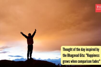 Happiness grows when comparison fades