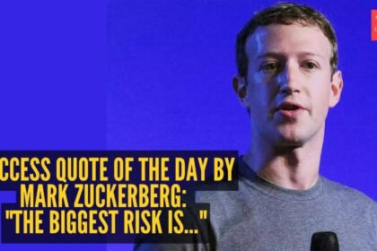 Success quote of the day by Meta CEO Mark Zuckerberg: “The biggest risk is…”