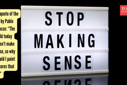 “The world today doesn’t make sense, so why should I paint pictures that do?”