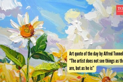 “The artist does not see things as they are, but as he is”