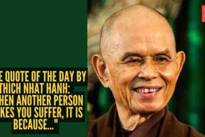 Thich Nhat Hanh Quotes: Love quote of the day by Thich Nhat Hanh: “When another person makes you suffer, it is because…”
