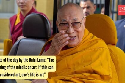 “The training of the mind is an art. If this can be considered art, one’s life is art”
