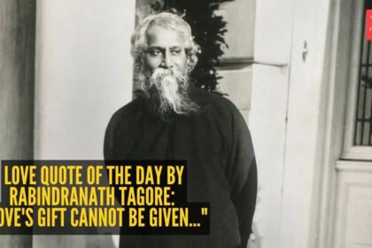 “Love’s gift cannot be given…”