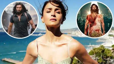 Alia Bhatt questions ‘male-centric’ Indian films at Cannes; accused of hypocrisy for praising Ranbir Kapoor’s ‘Animal’ and keeping mum on ‘Dhurandhar’ |