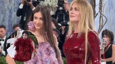 The Met Gala 2026: Lena Dunham and Nicole Kidman accidentally twin for the night in red sequin looks |