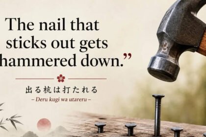 Japanese proverb of the day: “The nail that sticks out gets…” |