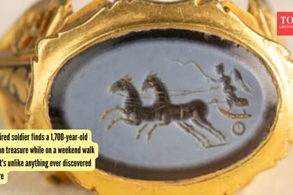 A retired soldier finds a 1,700-year-old Roman treasure while on a weekend walk and it’s unlike anything ever discovered before