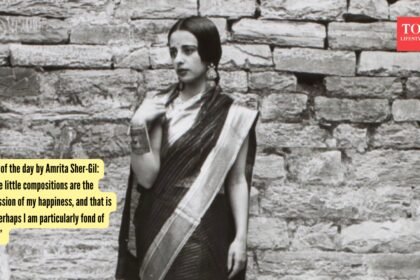 Quote of the day by Amrita Sher-Gil: “These little compositions are the expression of my happiness, and that is why perhaps I am particularly fond of them”