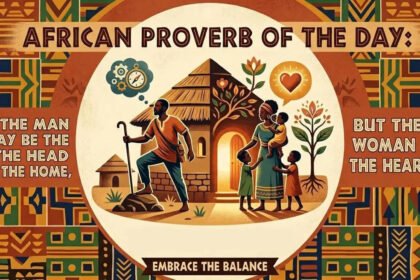 African proverb of the day: “The man may be the head of the home, but the woman is…” |