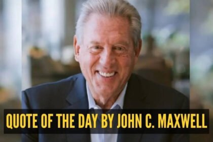 Quote of the day by John C. Maxwell: “A leader is one who knows the way, goes the way, and…” |
