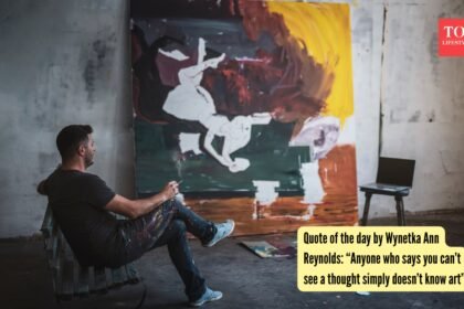 Quote of the day by Wynetka Ann Reynolds: “Anyone who says you can’t see a thought simply doesn’t know art”