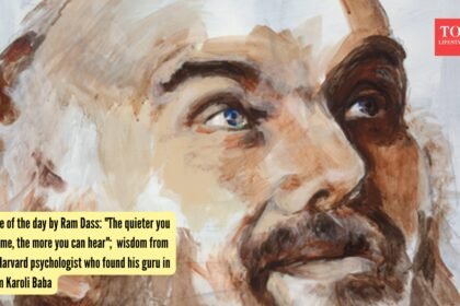 Ram Dass Quotes: Quote of the day by Ram Dass: “The quieter you become, the more you can hear”; wisdom from the Harvard psychologist who found his guru in Neem Karoli Baba