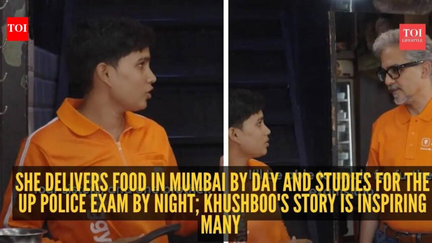 She delivers food in Mumbai by day and studies for the UP Police exam by night; Khushboo’s story is inspiring many