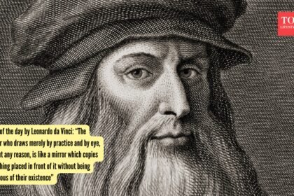 Quote of the day by Leonardo da Vinci: “The painter who draws merely by practice and by eye, without any reason, is like a mirror which copies everything placed in front of it without being conscious of their existence”