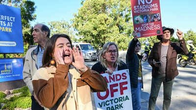 ‘Excavators and bulldozers’: Brisbane kicks off .6 billion Olympic stadium project amid protests | Off the field News