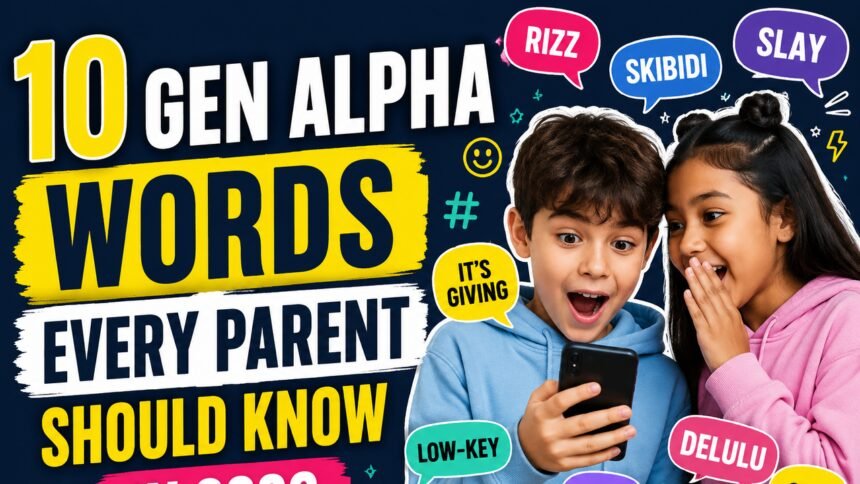 10 Gen Alpha words every parent should know in 2026