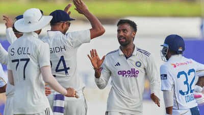 Manav Suthar’s ten-wicket haul floors Sri Lanka as India conquer Galle challenge | Cricket News