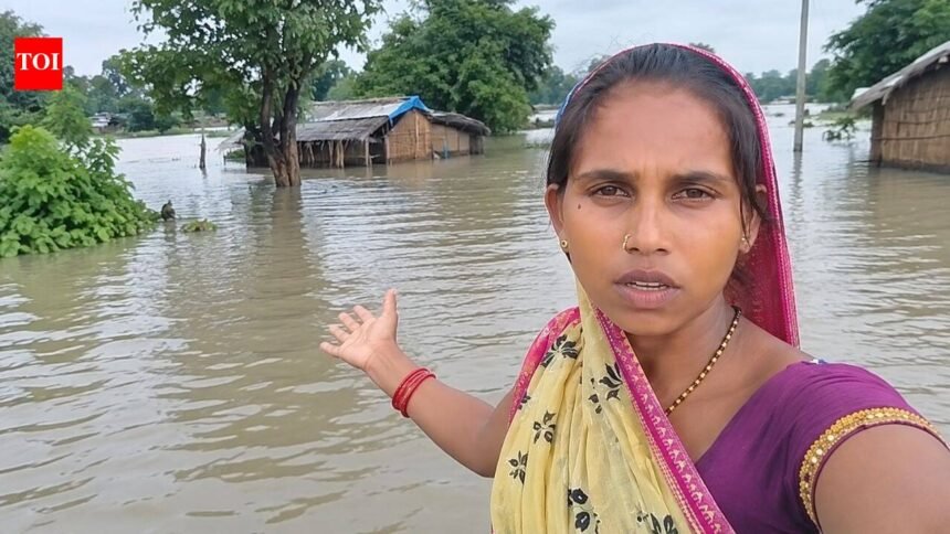 “Where were you for a month?”: Bihar flood-hit woman’s blunt question to leaders goes viral